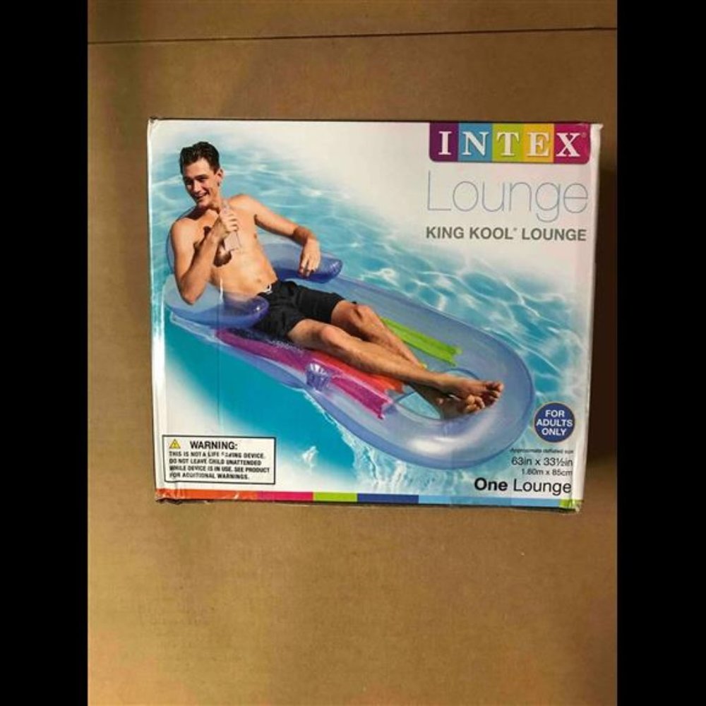 Intex King Kool Lounge Floating Swimming Pool Lounger